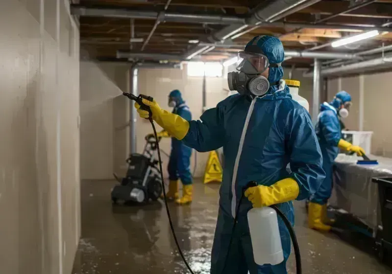 Basement Sanitization and Antimicrobial Treatment process in Georgetown, CO