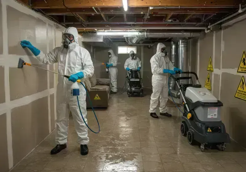 Basement Moisture Removal and Structural Drying process in Georgetown, CO